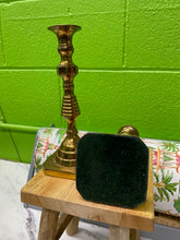 Load image into Gallery viewer, Pair of Vintage Brass Beehive Candlesticks
