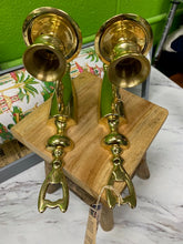 Load image into Gallery viewer, Pair of Vintage Baldwin Brass Candle Wall Sconces
