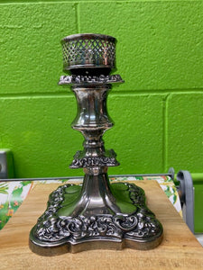 Vintage Silver Plate Candlestick
