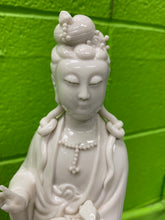 Load image into Gallery viewer, Vintage Chinese Blanc De Chine Goddess Guan Yin Figurine
