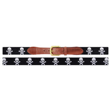 Load image into Gallery viewer, Smathers &amp; Branson Needlepoint Belt - Jolly Roger (Size 40)
