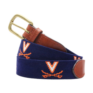 Smathers & Branson Needlepoint Belt - University of Virginia UVA (Size 42)