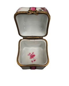 Limoges Pink  Bow Box