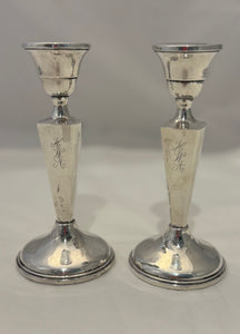 Pair of Sterling Candlesticks