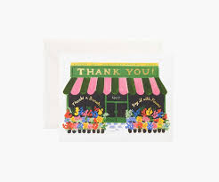Rifle Paper Flower Shop Thank You Card