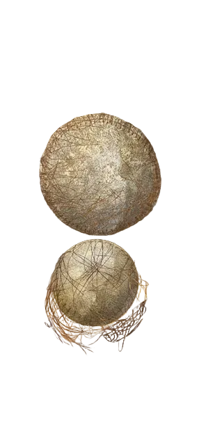 Pair Handmade African Bowls