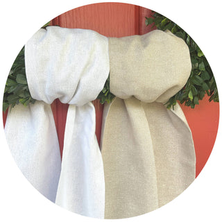 Yarn Dyed Metallic Vintage Linen Sash.