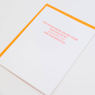 Keep Scrolling -Funny Birthday Letterpress Greeting Card.