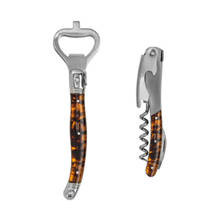 French Home Laguiole Tortoise Shell Barware Set.