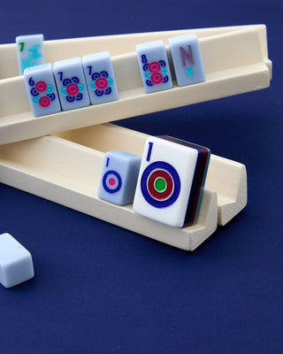 Parisian Blue Mahjong Travel Set.