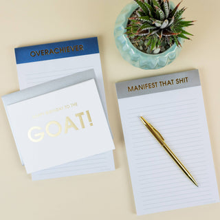 Happy Birthday to the GOAT - Birthday Letterpress Card.
