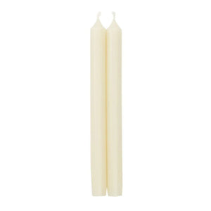 Caspari Ivory Duet 10 inch Candle Pairs