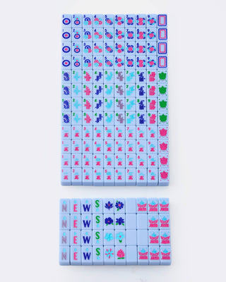 Parisian Blue Mahjong Travel Set.