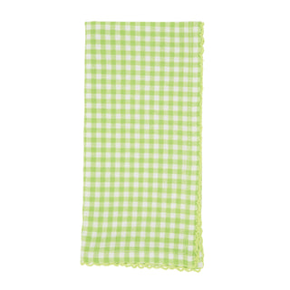 Green Gingham Napkin.