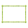 Caspari Bamboo Border Green Card Set