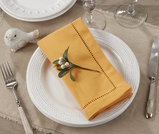 Dinner Napkin With Hemstitched Border