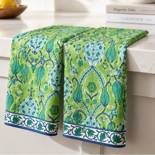 Kitchen Towel Samarkand Green, set of 2.