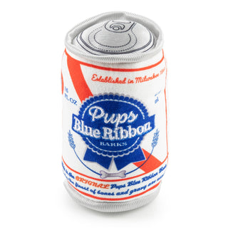Pups Blue Ribbon Can  | Squeaker Dog Toy.