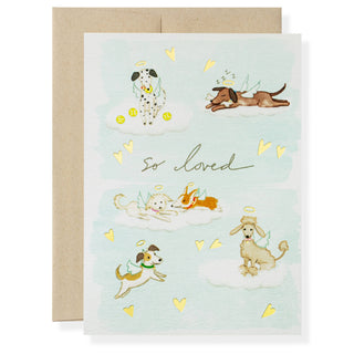 Dog Heaven Greeting Card.
