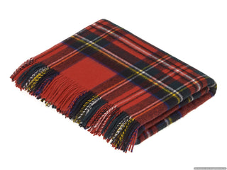 Tartan Plaid - Merino Lambswool Throw Blankets - Made in UK