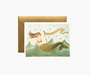 Rifle Paper Co. Birthday Greeting Card - Vintage Mermaid