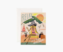 Load image into Gallery viewer, Rifle Paper Co. Birthday Greeting Card - Relax

