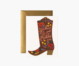Rifle Paper Co. Greeting Card - Birthday Boot