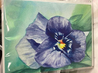 Original Local Watercolor Print Note Card by Terri Hall