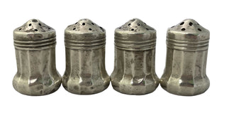 Set Of 4 SCS Co. Sterling Silver Salt and Pepper Shakers