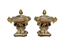 Load image into Gallery viewer, Set of Two Davenport Imari Footed Potpourri Jars
