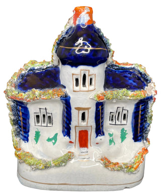 Staffordshire Flat-Back Cottage Figurine