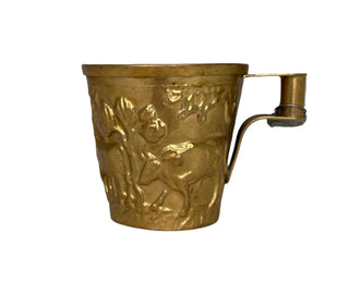 Vintage Brass Greek Ritual Cup
