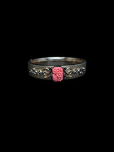 Load image into Gallery viewer, Vintage Gold Filled and Coral Bangle Bracelet
