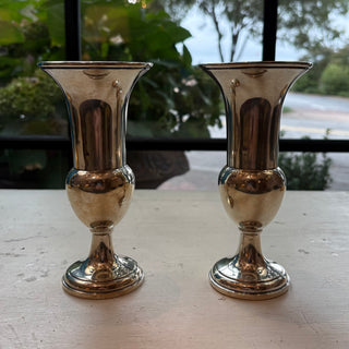 Pair of Sterling Vases