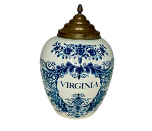 Vintage Delft Virginia Jar