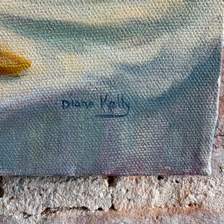 Oil on Canvas Pansy Still Life by Diana Kelly