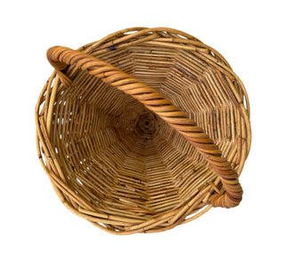 Vintage Horn of Plenty Wicker Basket