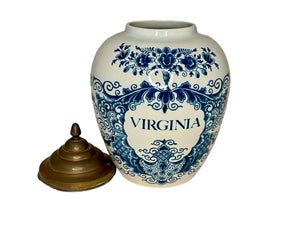 Vintage Delft Virginia Jar