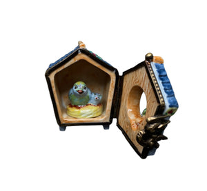 Limoges Cui Cui Bird House Box