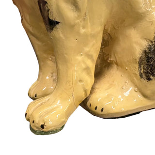 Vintage Staffordshire Style Dog Bookends.