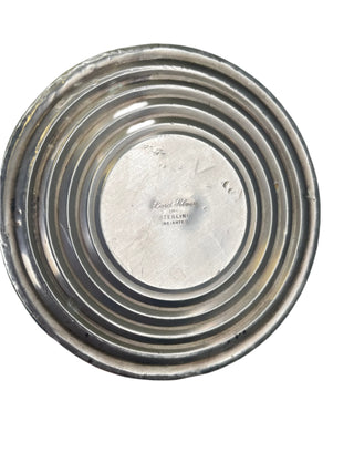 Sterling Silver Candle Stick Holders with Floral Design.