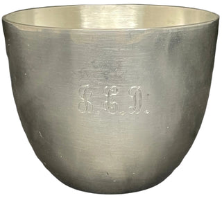 Engraved Empire Pewter Jefferson Cup "JCD/3-13-82"