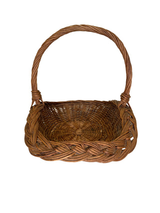 Vintage Wicker Gathering Basket