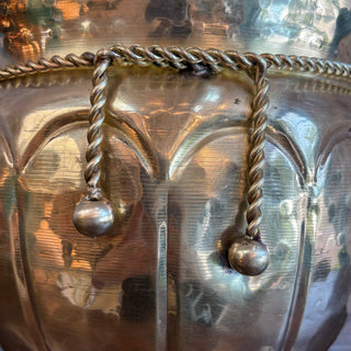 Vintage Brass Wall Planter.