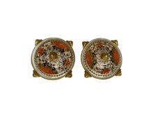 Load image into Gallery viewer, Set of Two Davenport Imari Footed Potpourri Jars
