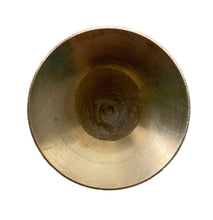 Load image into Gallery viewer, Set of 3 Vintage Brass Trumpet Candle Stick Holders
