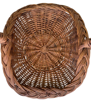 Vintage Wicker Gathering Basket