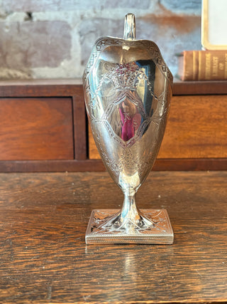 George III Sterling Engraved Creamer.