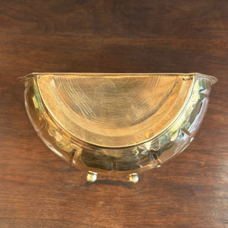 Vintage Brass Wall Planter.