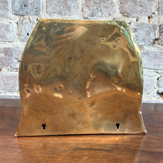 Vintage Brass Wall Planter.